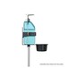Gravity Height-adjustable Disinfectant Stand Tripod, Black, Holder Side