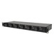 Adastra AT6 Rack-mount 100V Attenuator + A/B Source Switch 6 x 30W, Front Angled Left