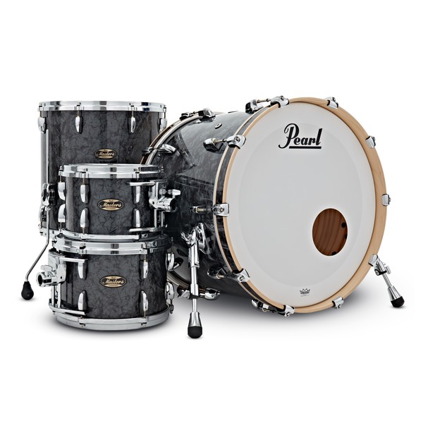Pearl Masters Maple Gum MMG 22'' 4pc Shell Pack, Black Diamond Pearl