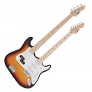 LA-Doppelhals-E-Gitarre/E-Bass von Gear4music, Sunburst