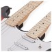 LA Double Neck Bass and Electric Guitar by Gear4music, Sunburst