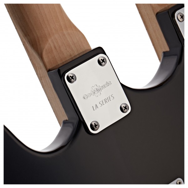 LA Double Neck Bass and Electric Guitar by Gear4music, Sunburst at