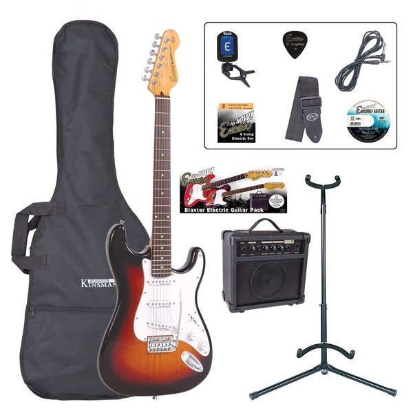 Encore E6 Electric Guitar Outfit, Sunburst - main