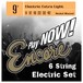 Encore E6 Electric Guitar Outfit, Laguna Blue - strings