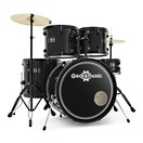 BDK-1 Full Size Starter Drum Kit by Gear4music, Black