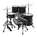 BDK-1 Full Size Starter Drum Kit by Gear4music, Black