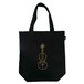 Agifty Violin City Shopper, Black and Gold