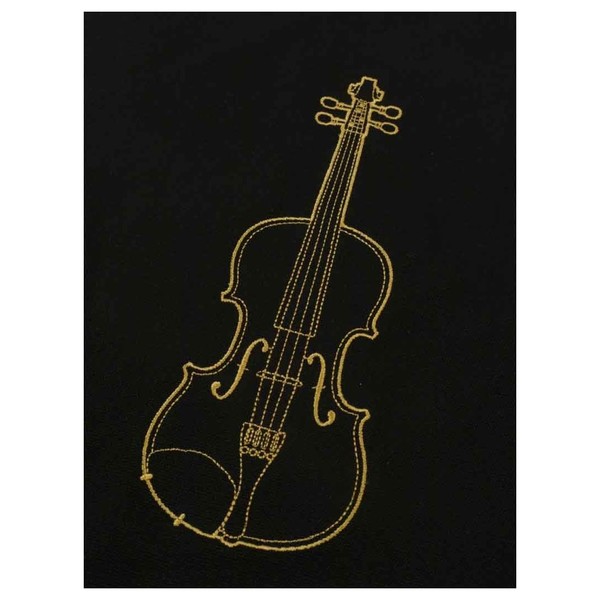 Agifty Violin City Shopper, Black and Gold - Logo