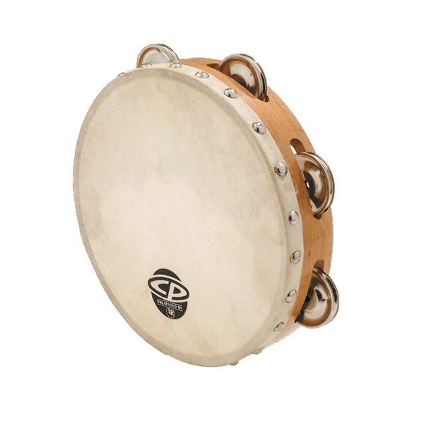 CP Wood 10" Calfskin Tambourine