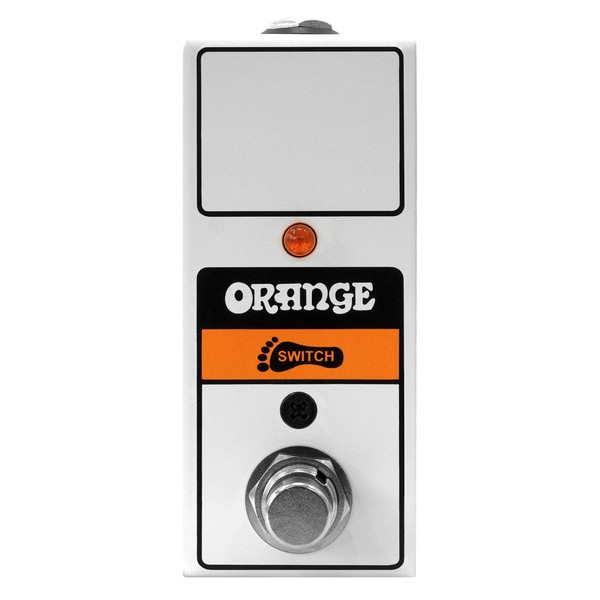 Orange Single Button Mini Footswitch - Front View