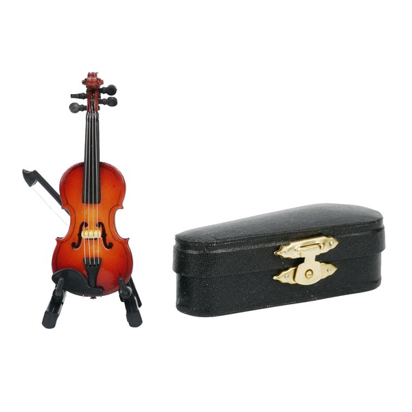Agifty Violin With Arc and Gift Box, 10cm