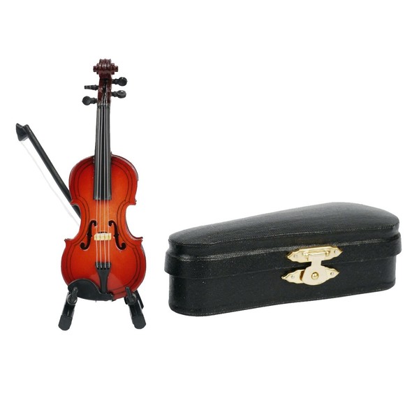 Agifty Violin With Arc and Gift Box, 14cm