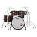 Pearl Masterworks 22'' 8pc Shell Pack, Black Mist Over Zebrawood