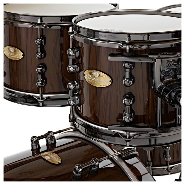 DISC Pearl Masterworks 22'' 8pc Shell Pack, Black Mist Over