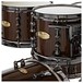 Pearl Masterworks 22'' 8pc Shell Pack, Black Mist Over Zebrawood