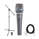 SubZero SZM-10B Dynamic Instrument Mic with Cable and Mic Stand