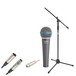 SubZero Beta Dynamic Vocal Microphone with Cable and Mic Stand