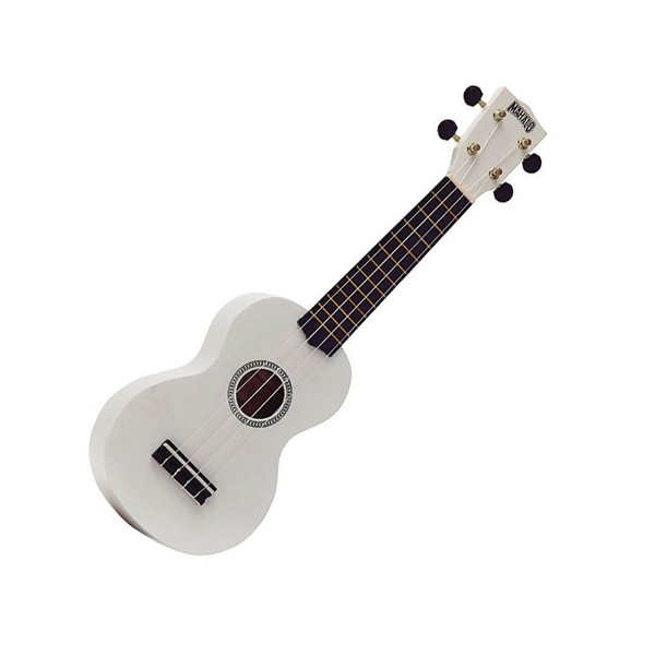 Mahalo Rainbow Ukulele, White - front