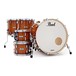 Pearl Masters MCT 22'' Professional Drum Kit, Almond Red Stripe - Packed Down