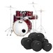 Pearl EXL 22'' Fusion 5pc Shell Pack w/Bag Set, Natural Cherry