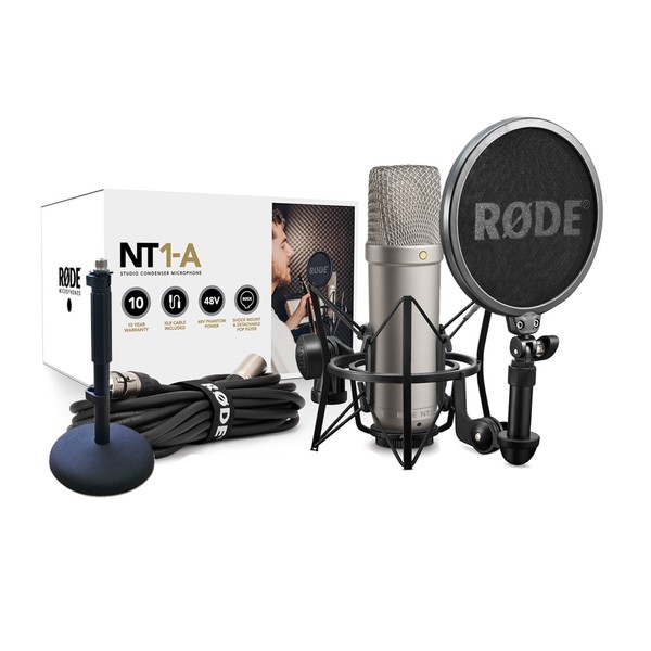 Rode NT1-A Vocal Recording Pack with Rode DS1 Desktop Stand - Full Package