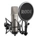 Rode NT1-A Vocal Recording Pack with Rode DS1 Desktop Stand - Microphone Mounted with Shockmount and Pop Filter