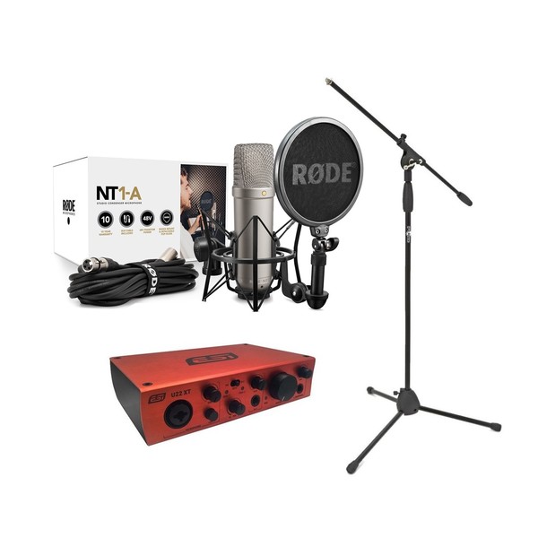 Rode NT1-A Vocal Recording Pack With ESI U22XT Interface, Mic Stand - main