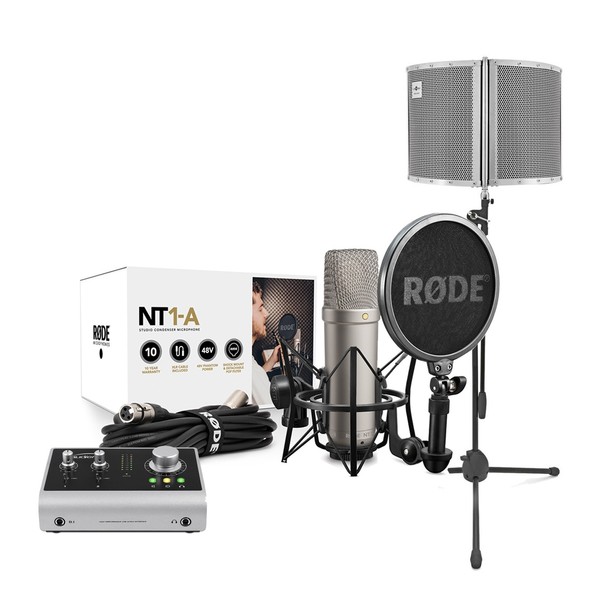 Rode NT1-A Vocal Recording Pack, Audient iD14, Filter And Mic Stand - Main