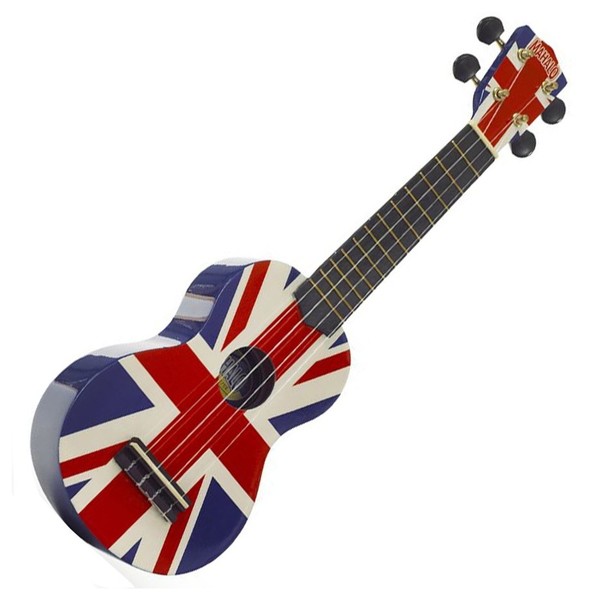 Mahalo Union Jack Ukulele - Front View