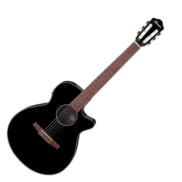 Ibanez AEG50N, Black High Gloss, Front Angled Right