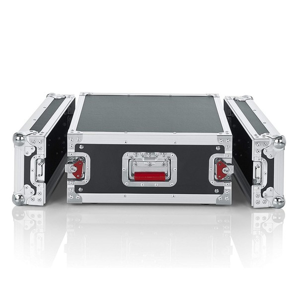 Gator G-TOUR 4U ATA Rack Flight Case, Side with Lids Unlatched