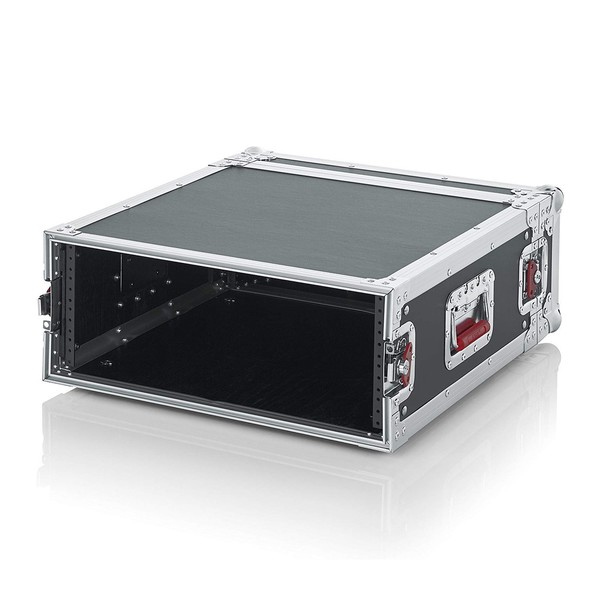 Gator G-TOUR 4U ATA Rack Flight Case, Laid Down Angled Left Open