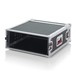 Gator G-TOUR 4U ATA Rack Flight Case, Laid Down Angled Left Open
