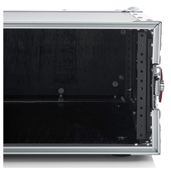 Gator G-TOUR 4U ATA Rack Flight Case, Rack Rails Close Up