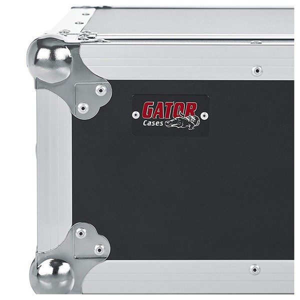 Gator G-TOUR 4U ATA Rack Flight Case, Front Logo Close Up