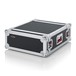 Gator G-TOUR 4U ATA Rack Flight Case, Front Angled Left
