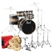 Pearl EXL 22'' Fusion 5pc Drum Kit Deluxe Package, Nightshade Lacquer