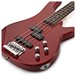 3/4 Chicago Bass Guitar by Gear4music, Trans Red