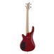 3/4 Chicago Bass Guitar by Gear4music, Trans Red