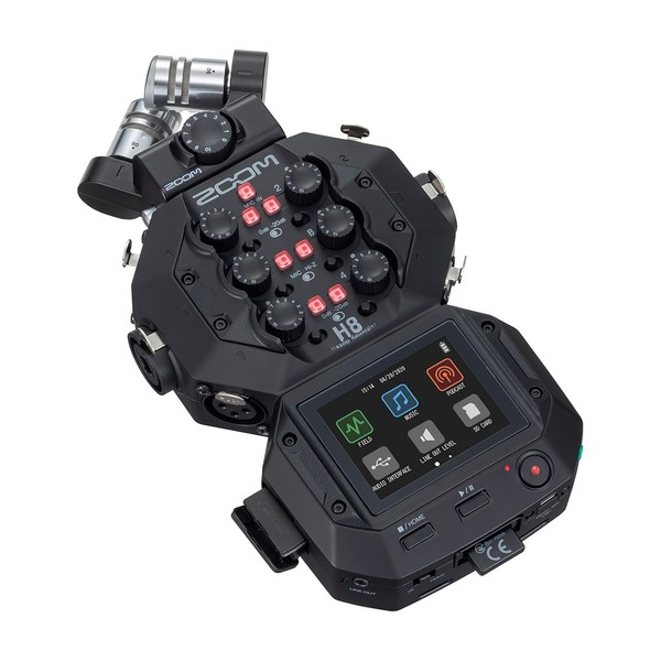 Zoom H8 Handy Recorder - Angled