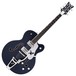 Gretsch G6136T-RR Rich Robinson Falcon w/ Bigsby, Raven’s Breast Blue - Front View