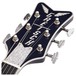 Gretsch G6136T-RR Rich Robinson Falcon w/ Bigsby, Raven’s Breast Blue - Headstock View
