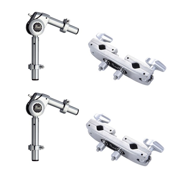 Pearl TH-1030S Short Tom Holder w/ADP-20 Clamp, 2pk