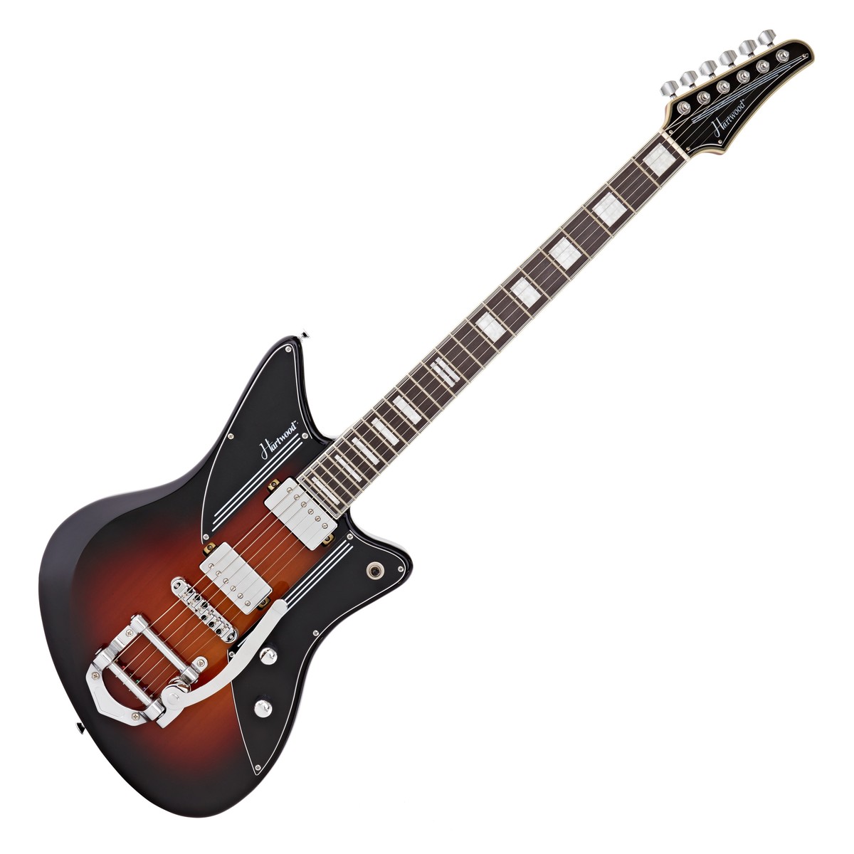 Click to view product details and reviews for Hartwood Charger Vibrato Electric Guitar Cigar Burst Nearly New.