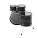 Yamaha Live Custom Hybrid Oak 22'' 4pc Shell Pack, Charcoal Sunburst - Back