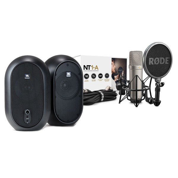 Rode NT1-A Vocal Recording Pack with JBL 104 Active Monitors - Full Bundle