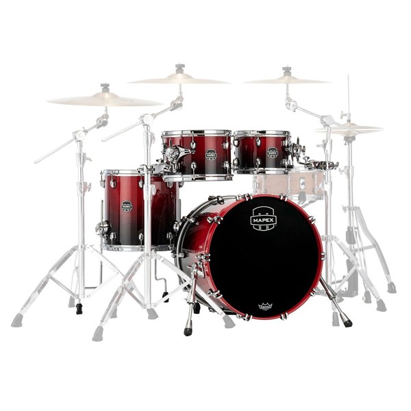 Mapex Saturn 20" 4pc Shell Pack, Scarlet Fade