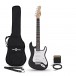 3/4 LA Electric Guitar Black, Mini Guitar Amp Pack