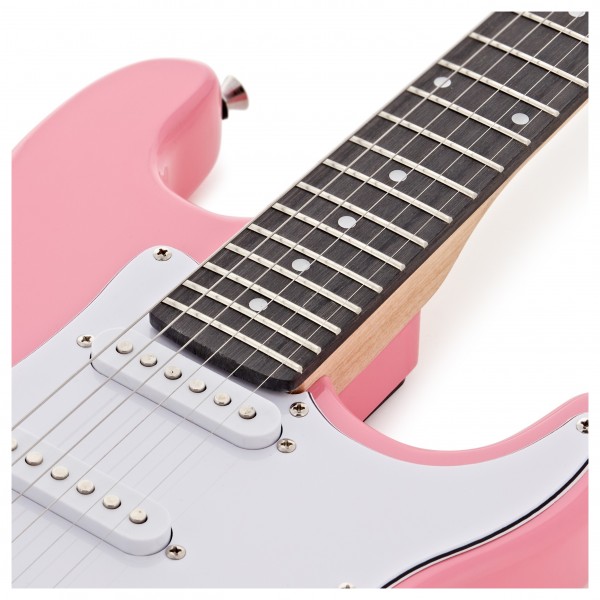 3/4 LA Electric Guitar Pink, Mini Guitar Amp Pack