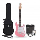 Guitarra El&eacute;trica LA 3/4 Rosa, Pack com Amplificador de 10W e Acess&oacute;rios